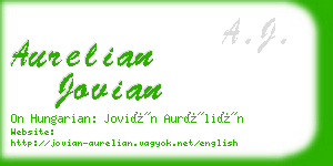 aurelian jovian business card
